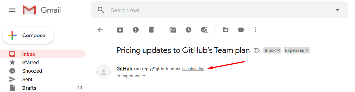how to unsubscribe from emails i get from blogger